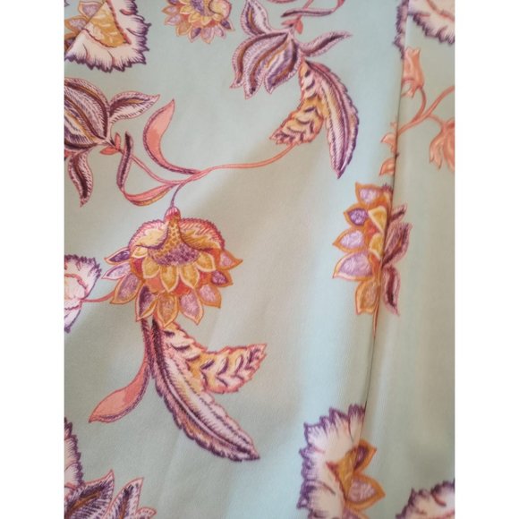 JANETTE PLUS Tame Teal Floral Off-Shoulder Mini Dress - Picture 2 of 3